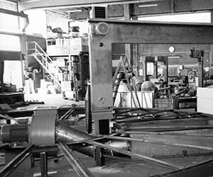 Produktionsabeteilung der Fratelli Mazzola: ein Oldtimer-foto